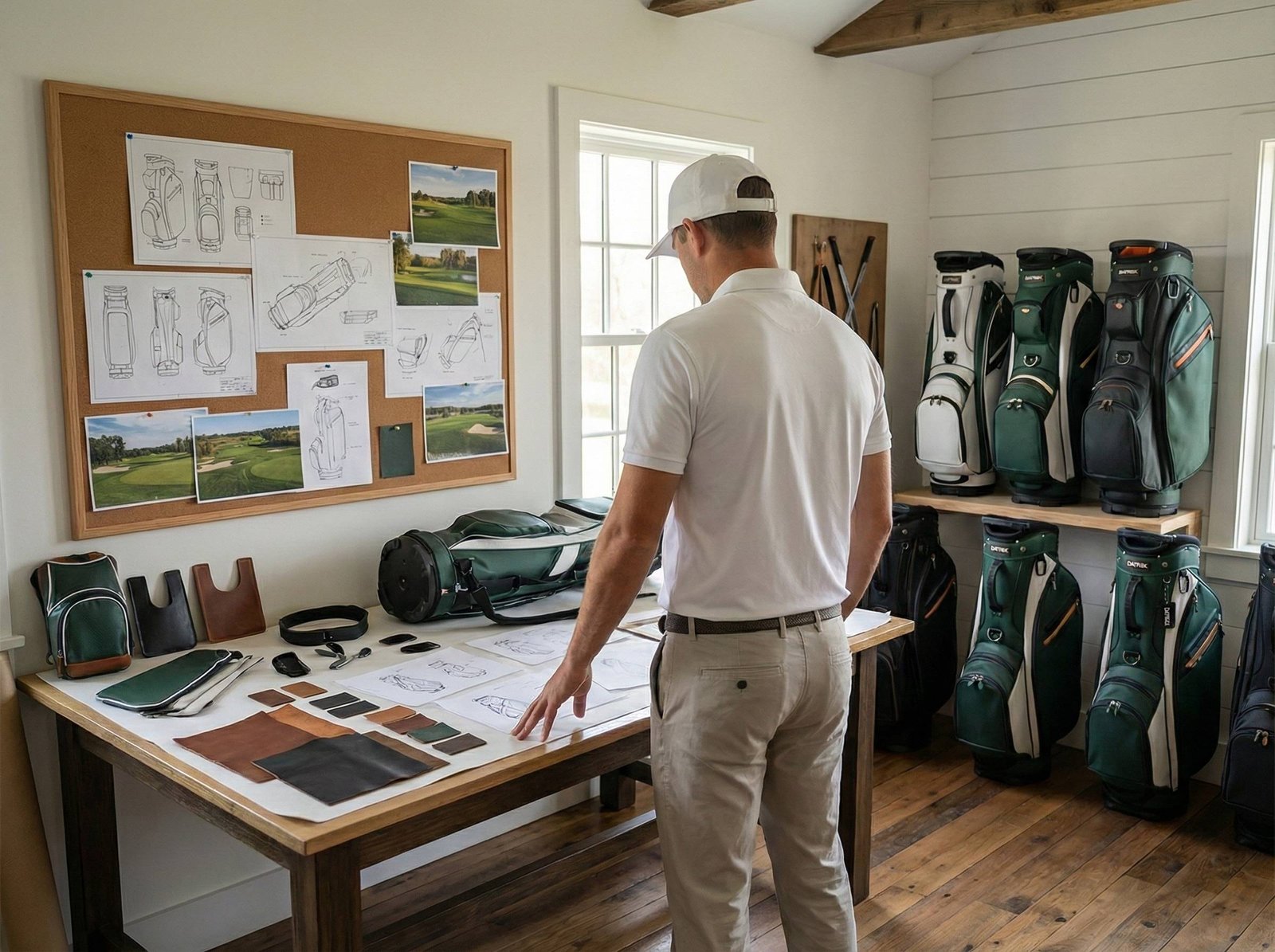 Man browsing retail store display